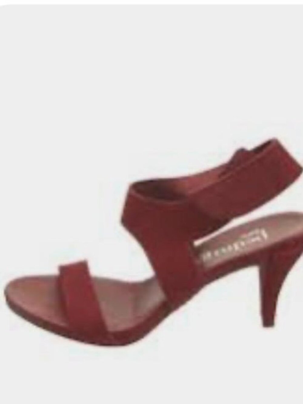 NEW Without Box Pedro Garcia Wisal Burgundy Suede Sandals Heels Women Size 6.5
